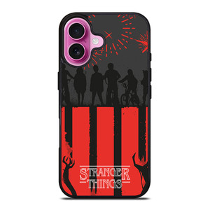 STRANGER THINGS SILHOUETTE iPhone 16 Plus Case Cover STRANGER THINGS SILHOUETTE iPhone 16 Plus Case Cover