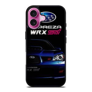 SUBARU IMPREZA WRX STI BLUE CAR iPhone 16 Plus Case Cover