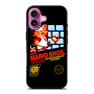 SUPER MARIO BROSS RETRO NES iPhone 16 Plus Case Cover
