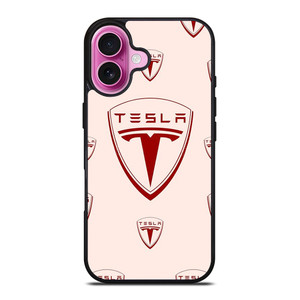 TESLA CAR LOGO COLLAGE iPhone 16 Plus Case Cover TESLA CAR LOGO COLLAGE iPhone 16 Plus Case Cover