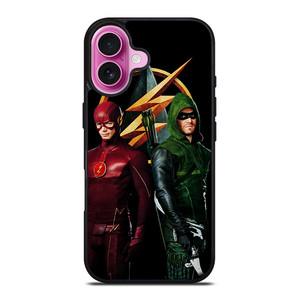 THE FLASH VS GREEN ARROW DC iPhone 16 Plus Case Cover THE FLASH VS GREEN ARROW DC iPhone 16 Plus Case Cover