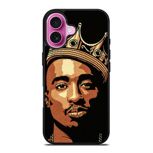 THE KING TUPAC SHAKUR ART iPhone 16 Plus Case Cover THE KING TUPAC SHAKUR ART iPhone 16 Plus Case Cover