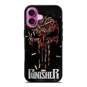 THE PUNISHER SKULL BULLET LOGO FRANK CASTLE MARVEL iPhone 16 Plus Case Cover THE PUNISHER SKULL BULLET LOGO FRANK CASTLE MARVEL iPhone 16 Plus Case Cover