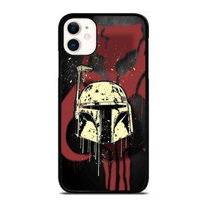 BOBA FETT HELMET STAR WARS ART iPhone 11 Case Cover BOBA FETT HELMET STAR WARS ART iPhone 11 Case Cover