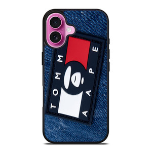 TOMMY HILFIGER JEANS BAPE APE iPhone 16 Plus Case Cover TOMMY HILFIGER JEANS BAPE APE iPhone 16 Plus Case Cover