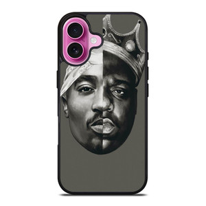 TUPAC AND NOTORIOUS BIG ART iPhone 16 Plus Case Cover