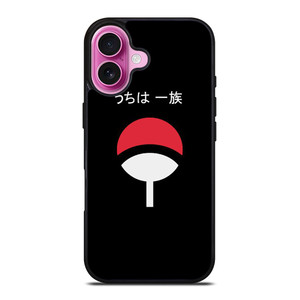UCHIHA CLAN LOGO MINIMALIST iPhone 16 Plus Case Cover