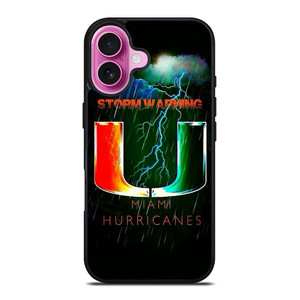 UM MIAMI HURRICANES NFL iPhone 16 Plus Case Cover UM MIAMI HURRICANES NFL iPhone 16 Plus Case Cover