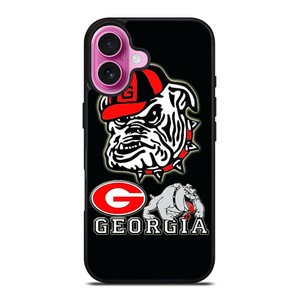 UNIVERSITY OF GEORGIA BULLDOGS ICON iPhone 16 Plus Case Cover