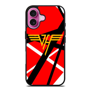 VAN HALLEN RED ABSTRACT LOGO iPhone 16 Plus Case Cover