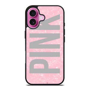 VICTORIA'S SECRET PINK SPARKLE LOGO iPhone 16 Plus Case Cover