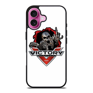 VICTORY MOTORCYCLE SKULL USA LOGO iPhone 16 Plus Case Cover