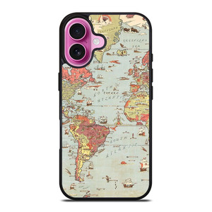 VINTAGE MAP iPhone 16 Plus Case Cover VINTAGE MAP iPhone 16 Plus Case Cover