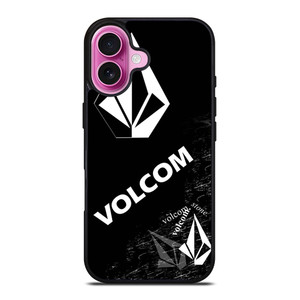 VOLCOM BLACK LOGO iPhone 16 Plus Case Cover