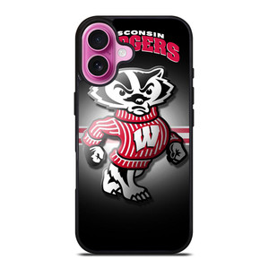 WISCONSIN BADGER FOOTBALL LOGO iPhone 16 Plus Case Cover