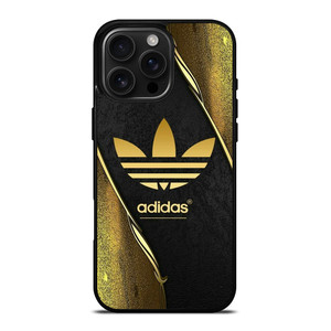 ADIDAS GOLD LOGO iPhone 16 Pro Max Case Cover