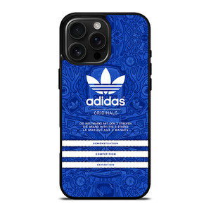 ADIDAS LOGO ORIGINALS BLUE iPhone 16 Pro Max Case Cover
