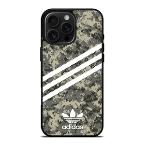 ADIDAS ORIGINALS STRIPES GREY CAMO iPhone 16 Pro Max Case Cover ADIDAS ORIGINALS STRIPES GREY CAMO iPhone 16 Pro Max Case Cover