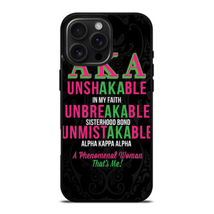 ALPHA KAPPA ALPHA QUOTE iPhone 16 Pro Max Case Cover