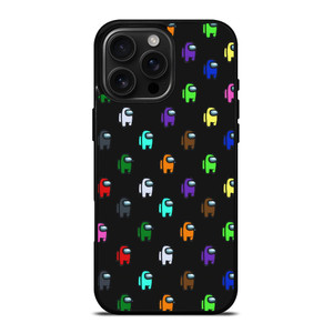 AMONG US GAME PATTERN iPhone 16 Pro Max Case Cover