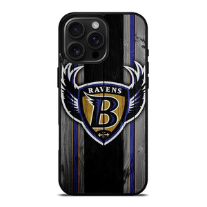 BALTIMORE RAVENS WOODEN LOGO iPhone 16 Pro Max Case Cover