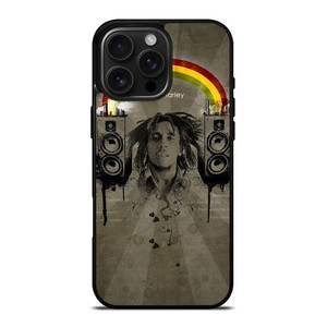 BOB MARLEY RASTA REGGAE ART iPhone 16 Pro Max Case Cover