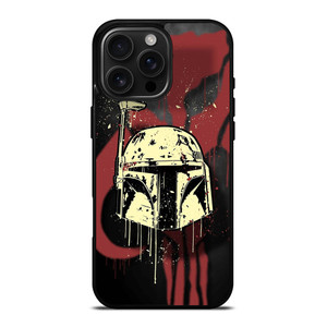 BOBA FETT HELMET STAR WARS ART iPhone 16 Pro Max Case Cover