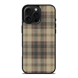 BROWN TARTAN PLAID PATTERN iPhone 16 Pro Max Case Cover