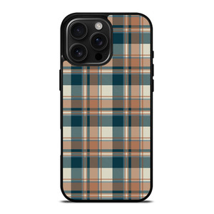 CHECK CLASSIC DARK PLAID FABRIC TEXTURES iPhone 16 Pro Max Case Cover