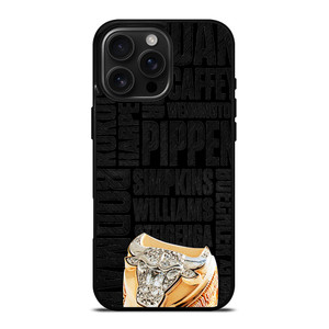 CHICAGO BULLS RING AND NAME iPhone 16 Pro Max Case Cover