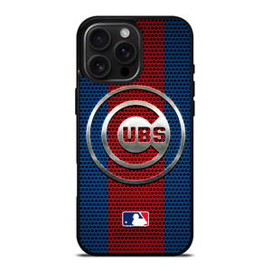CHICAGO CUBS METAL LOGO iPhone 16 Pro Max Case Cover CHICAGO CUBS METAL LOGO iPhone 16 Pro Max Case Cover