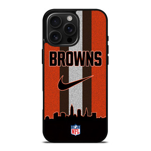 CLEVELAND BROWNS NIKE STRIPE iPhone 16 Pro Max Case Cover