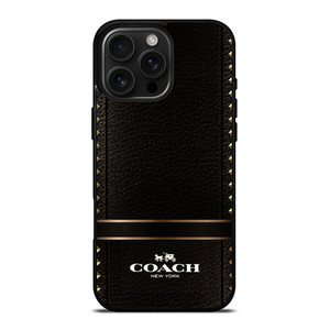 COACH BELT TEXTURE iPhone 16 Pro Max Case Cover
