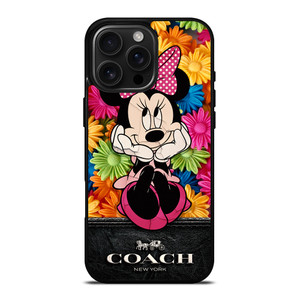 COACH MINNIE MOUSE FLOWER iPhone 16 Pro Max Case Cover