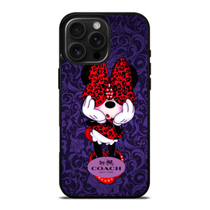COACH MINNIE MOUSE PURPLE iPhone 16 Pro Max Case Cover