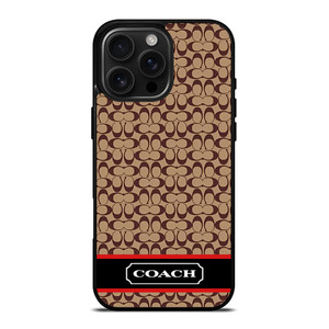COACH NEW YORK BROWNLOGO PATTERN iPhone 16 Pro Max Case Cover