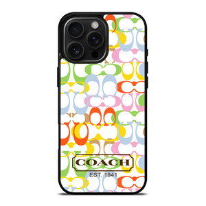 COACH NEW YORK COLORFUL iPhone 16 Pro Max Case Cover
