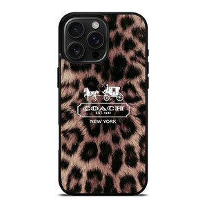 COACH NEW YORK LEOPARD iPhone 16 Pro Max Case Cover COACH NEW YORK LEOPARD iPhone 16 Pro Max Case Cover