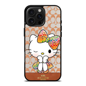 COACH NEW YORK LOGO HELLO KITTY iPhone 16 Pro Max Case Cover