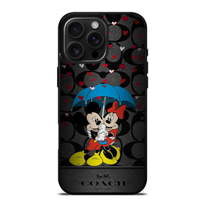 COACH NEW YORK MICKEY MINNIE MOUSE UMBRELLA iPhone 16 Pro Max Case Cover