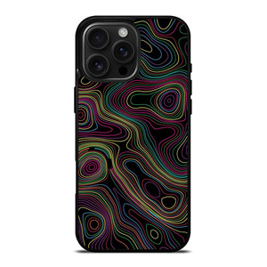 COLORFUL ABSTRACT LINES iPhone 16 Pro Max Case Cover