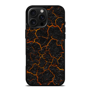 CRACKED LAVA TEXTURE iPhone 16 Pro Max Case Cover
