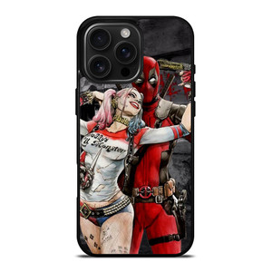 DEADPOOL HARLEY QUINN ART iPhone 16 Pro Max Case Cover