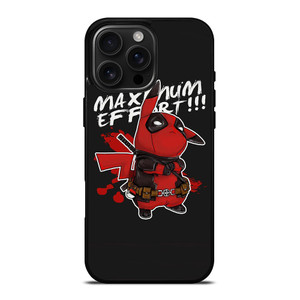 DEADPOOL POKEMON PIKACHU ART iPhone 16 Pro Max Case Cover
