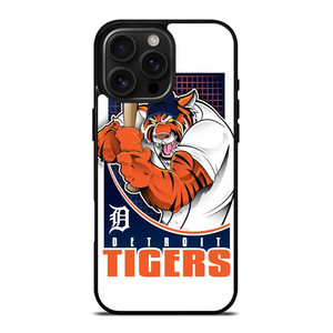 DETORIT TIGERS CLUB LOGO BASEBALL TEAM MLB ICON iPhone 16 Pro Max Case Cover