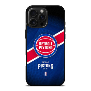 DETROIT PISTONS NBA TEAM iPhone 16 Pro Max Case Cover