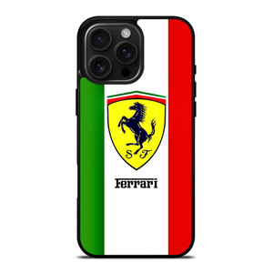 FERRARI ITALI FLAG LOGO iPhone 16 Pro Max Case Cover