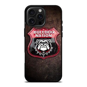 GEORGIA BULLDOGS RUSTY BADGE iPhone 16 Pro Max Case Cover