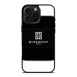 GIVENCHY PARIS BLACK LOGO iPhone 16 Pro Max Case Cover