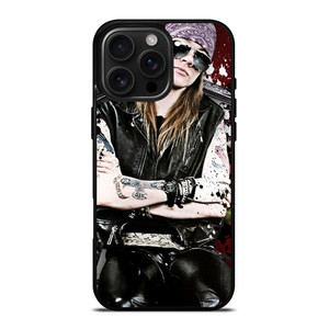 GUNS N ROSES AXL iPhone 16 Pro Max Case Cover GUNS N ROSES AXL iPhone 16 Pro Max Case Cover